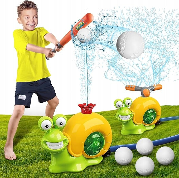Water Toy 2in1 Garden Sprinkler Ball Launcher Baseball for Kids HIT Manufacturer code Y8696-1