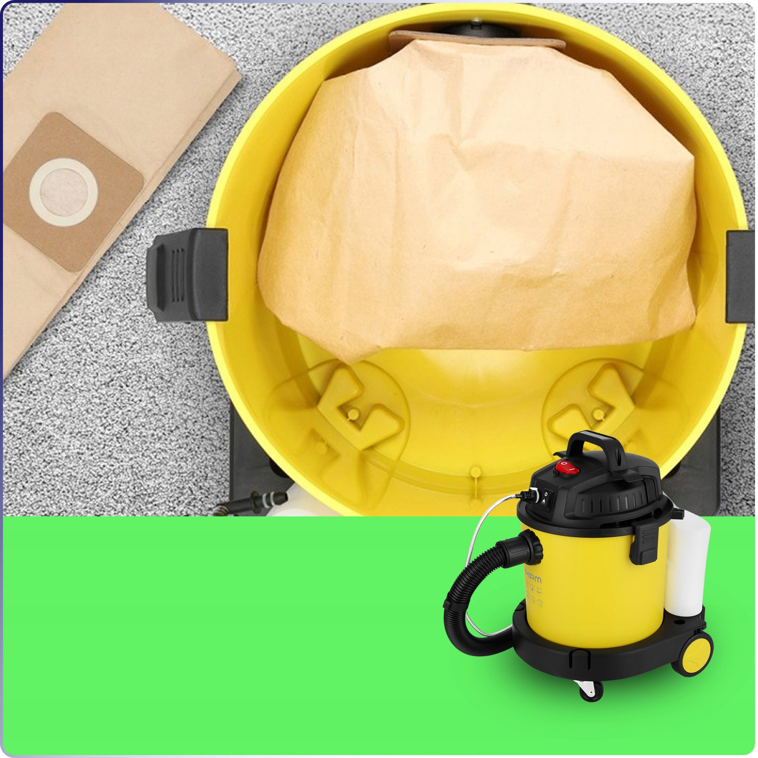 Water Washing Vacuum Cleaner Carpet Washing Blower Function MPM MOD-80 20L Brand MPM