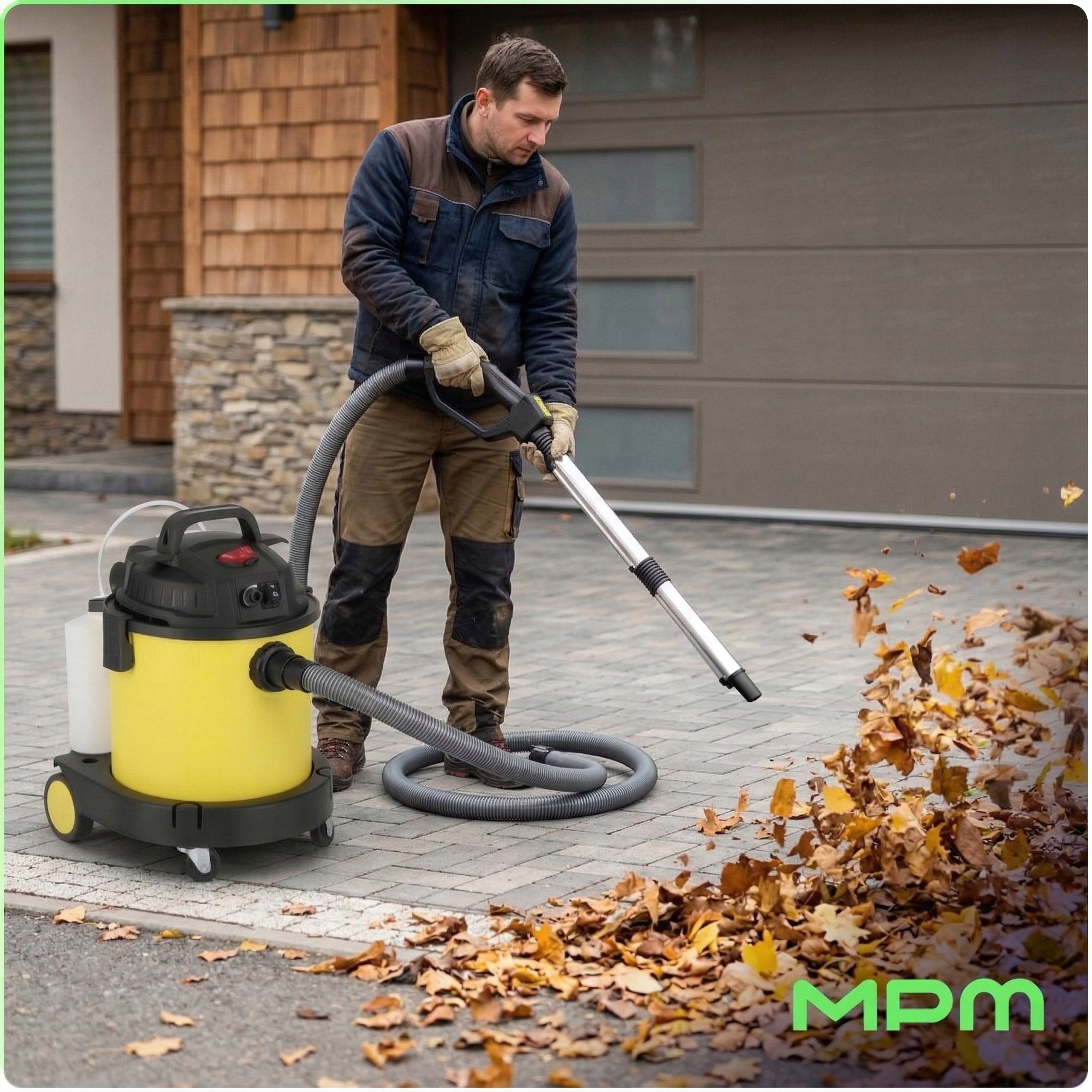 Water Washing Vacuum Cleaner Carpet Washing Blower Function MPM MOD-80 20L Dominant color yellow/gold
