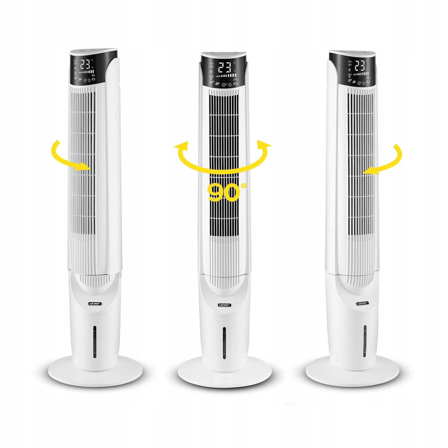 Water air conditioner Yoer Cascado 6in1 WiFi 60W ionization portable aromatherapy Airflow 1380 m³/h