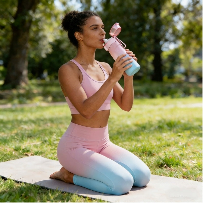 Water bottle 650ml gradient pink Seasoning water bottle -5pcs Manufacturer code Bomevarica5231