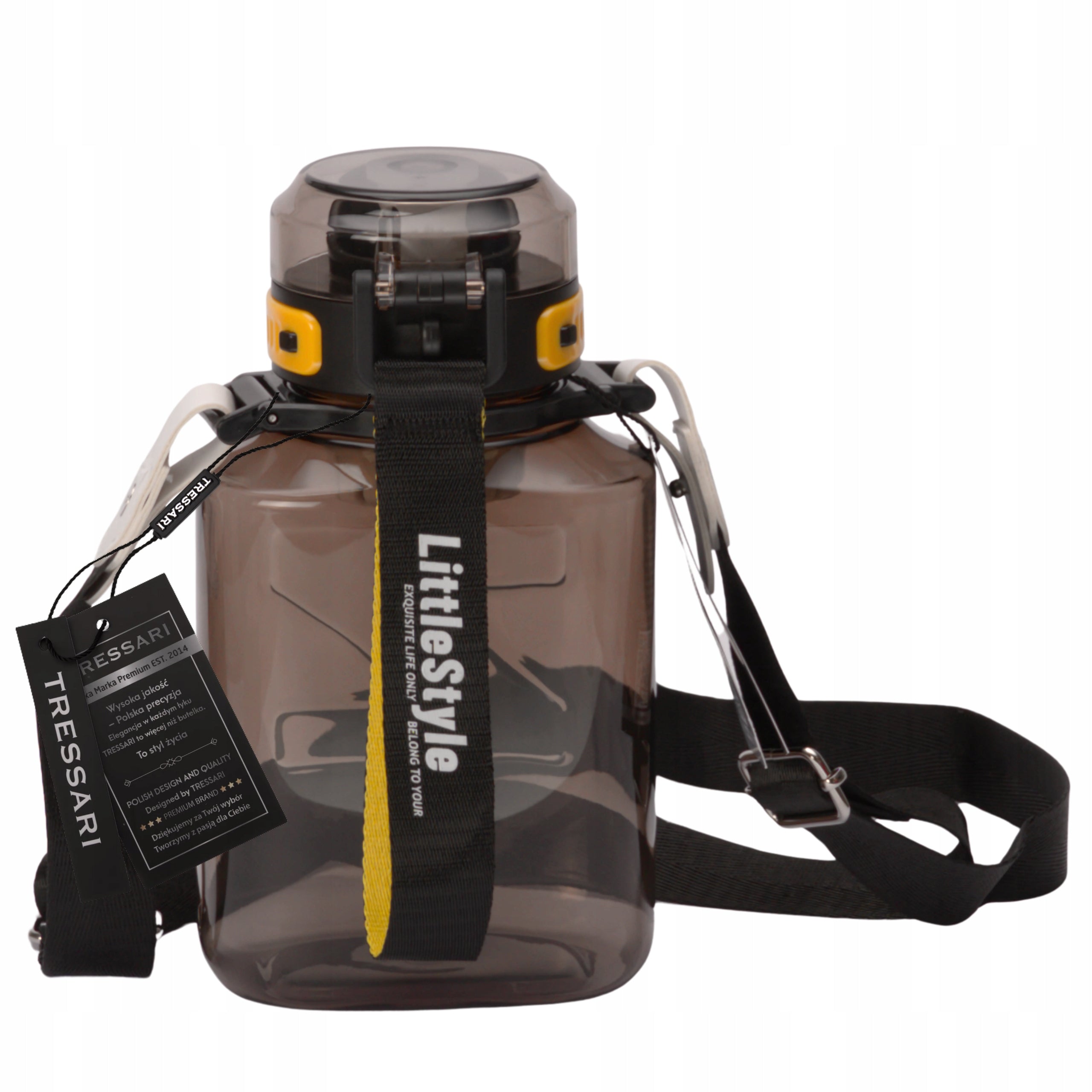 Water bottle 920ml motivational with TRITAN sealed BPA TRESSARI Brand Tressari