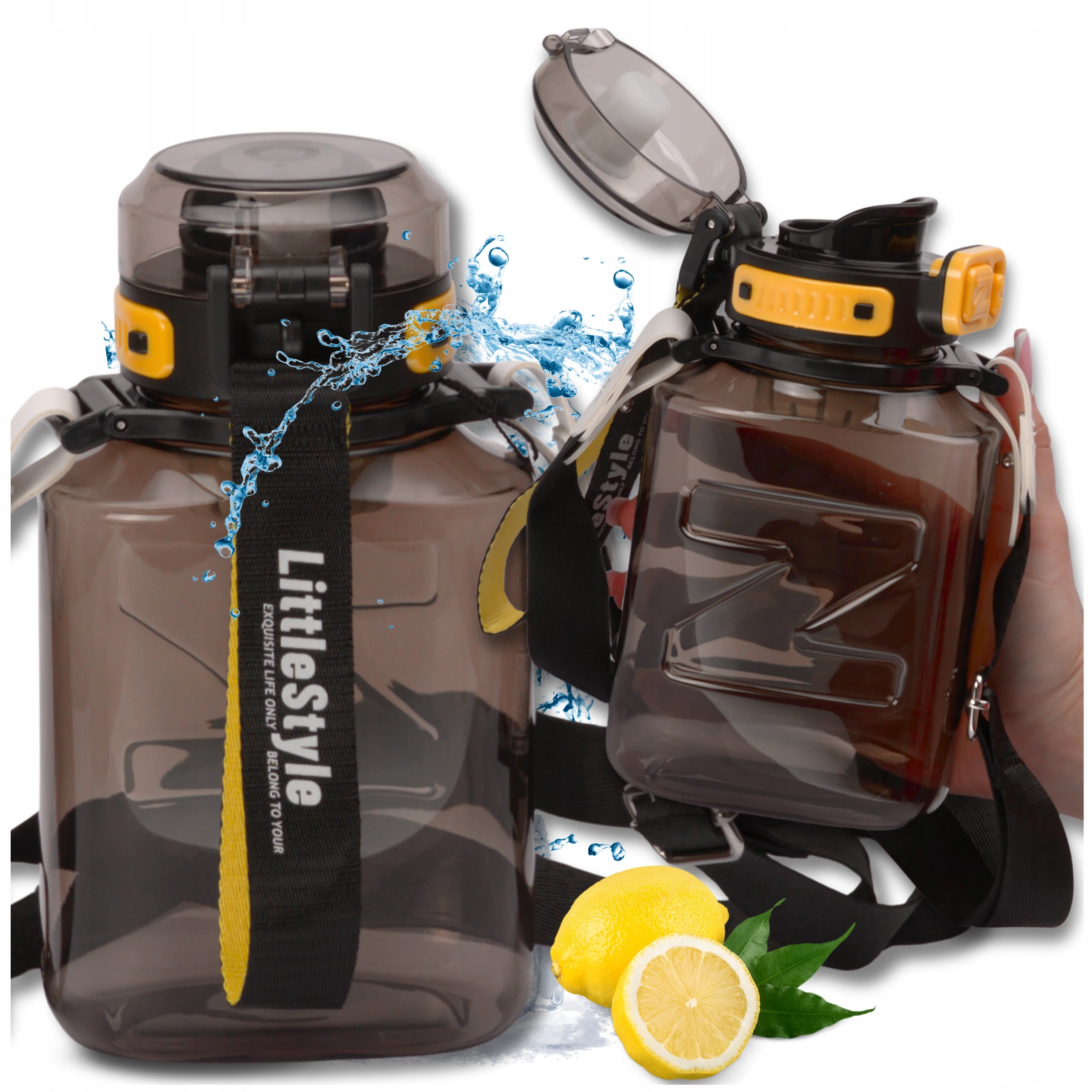 Water bottle 920ml motivational with TRITAN sealed BPA TRESSARI Manufacturer code Butelka bidon 920ml szczelny TRESSARI na wodę