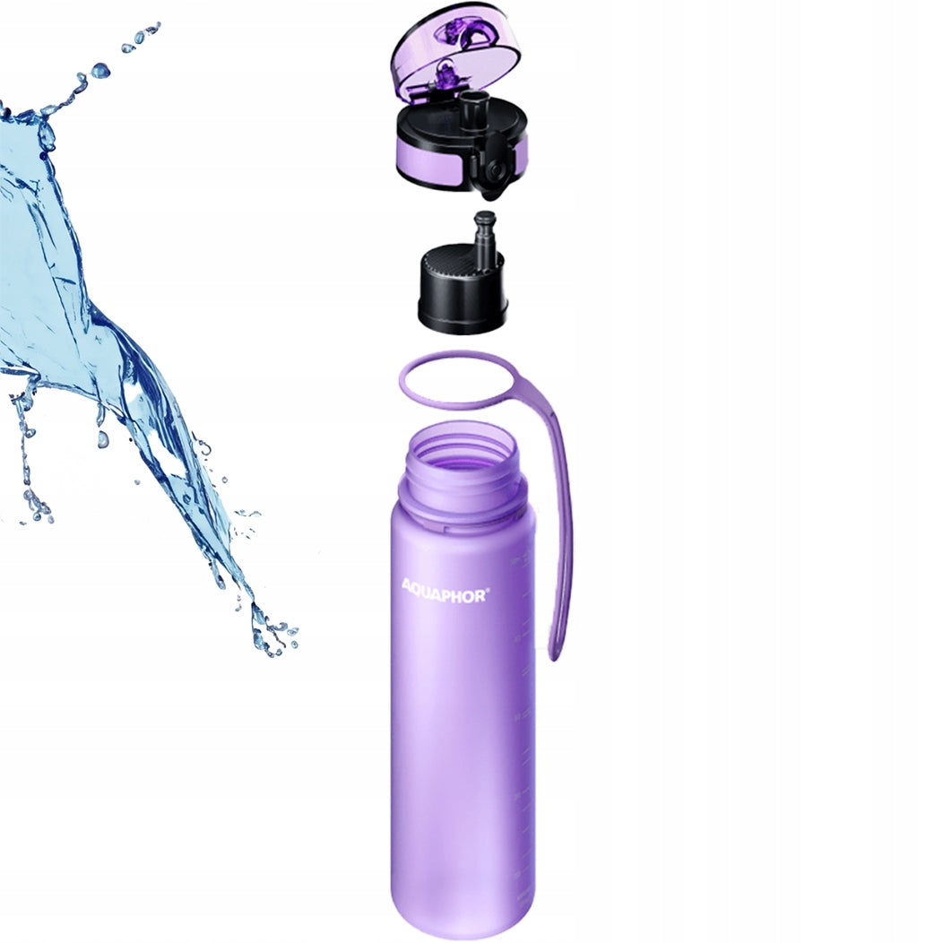 Water bottle Aquaphor City 0,5l purple + filter Manufacturer code 4744131018621