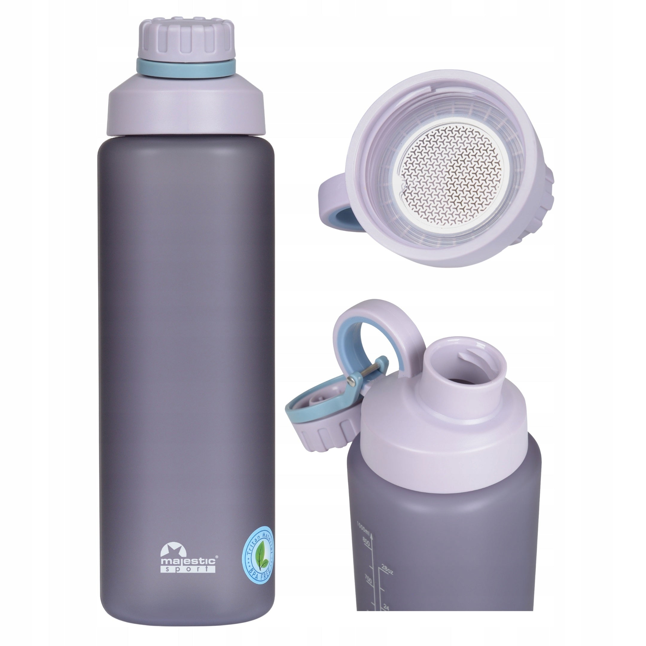Water bottle large sports water bottle tritan BPA free Majestic Sport 1L