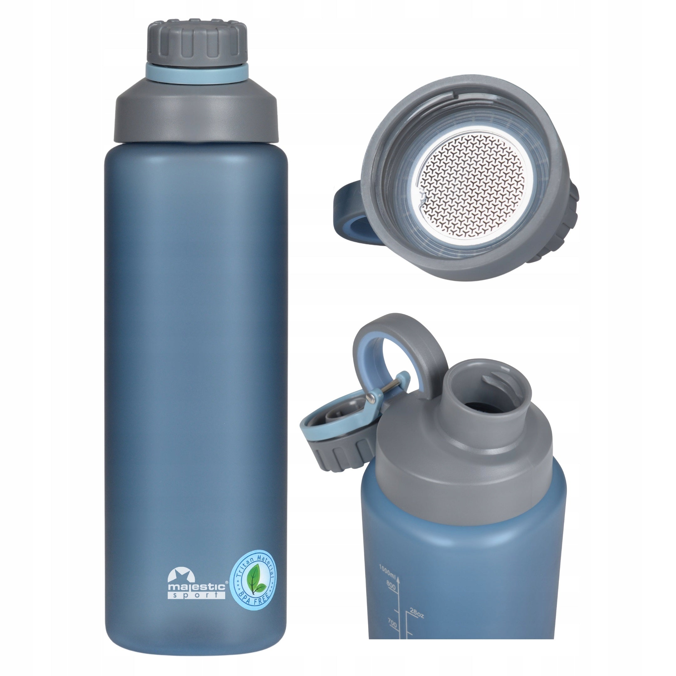 Water bottle large sports water bottle tritan BPA free Majestic Sport 1L