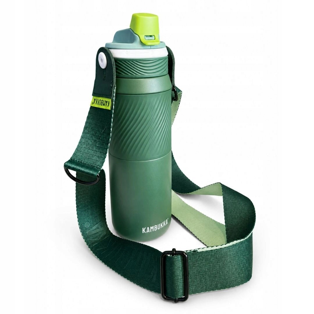 Water bottle strap Kambukka Dupla - Green, bottle carrying strap Manufacturer code 11-07007
