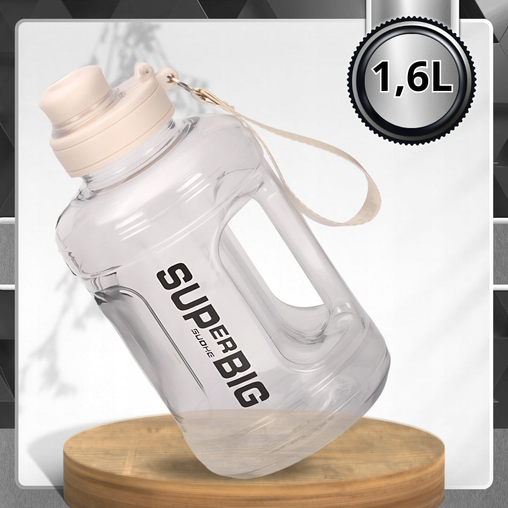Water bottle water bottle LARGE 1600ml straw holder scoop airtight TRESSARI Kind bottle