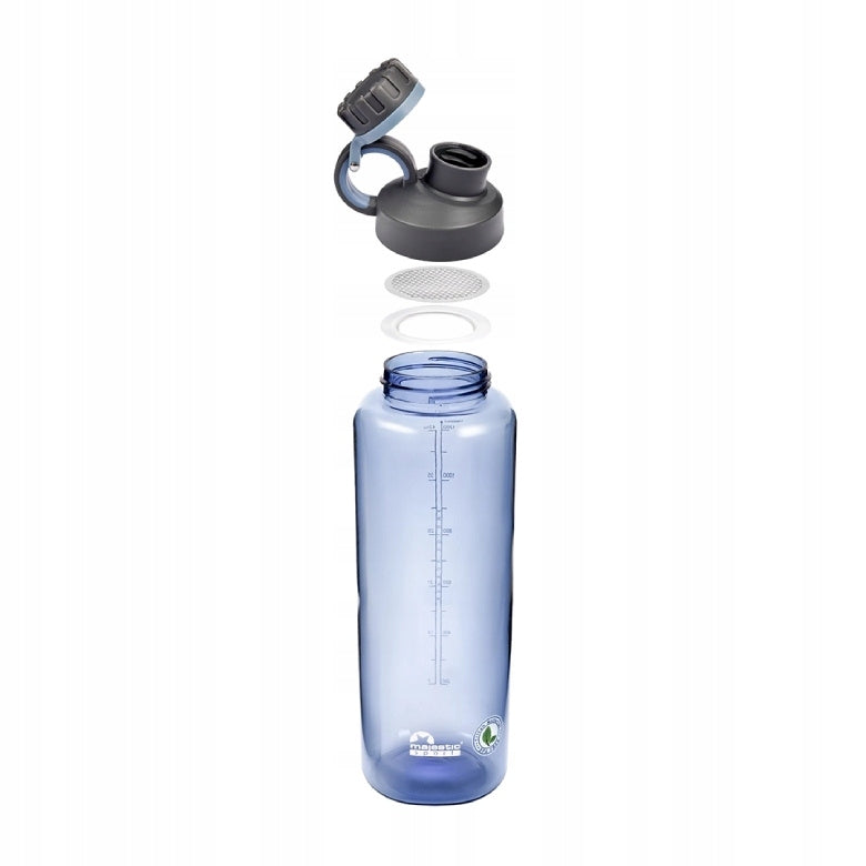 Water bottle with graduation Majestic Sport James Clear 1500ml - Blue Brand Majestic Sport
