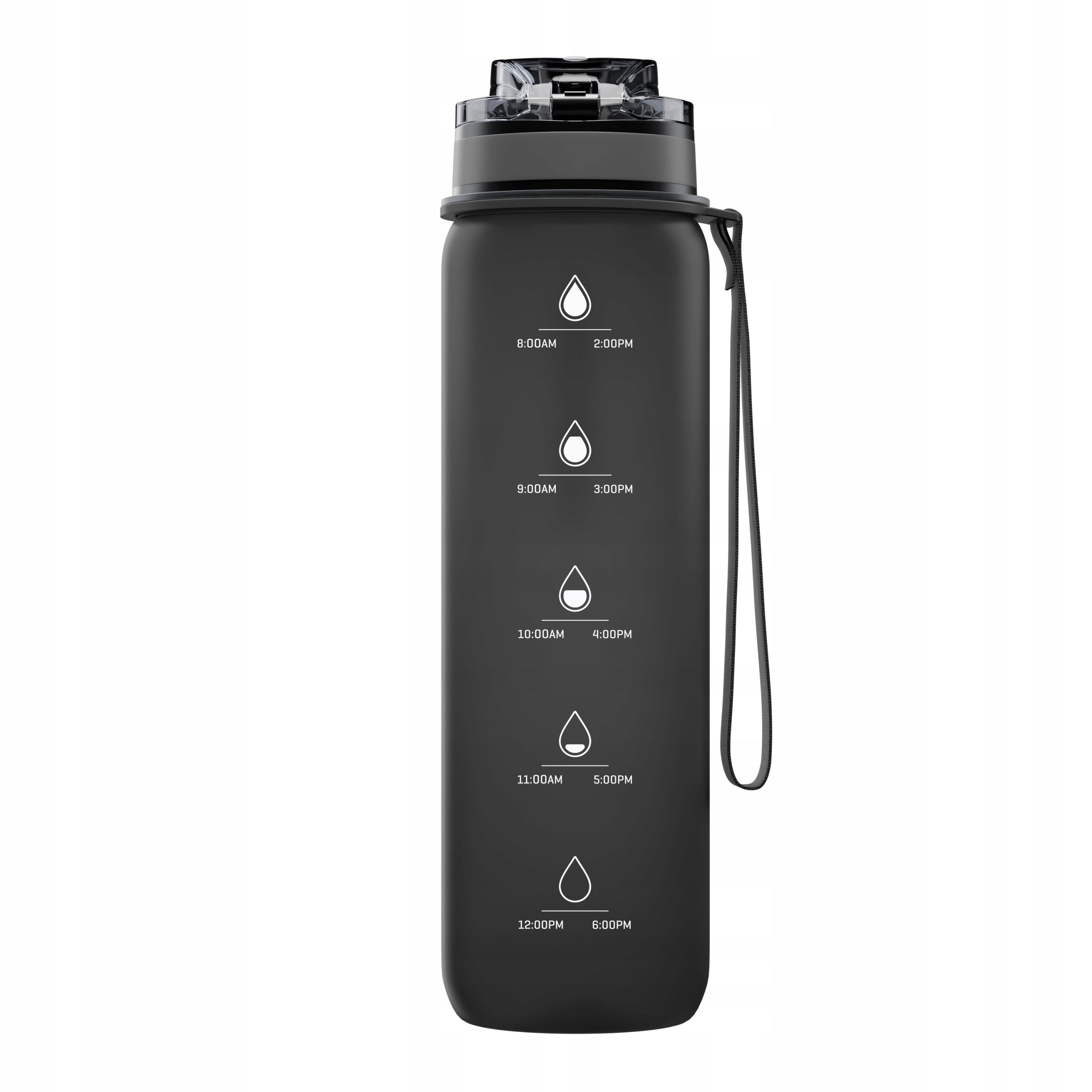 Water bottle with graduation water bottle filter bottle Wessper 1l + filter Manufacturer code WES261-GR_WES454