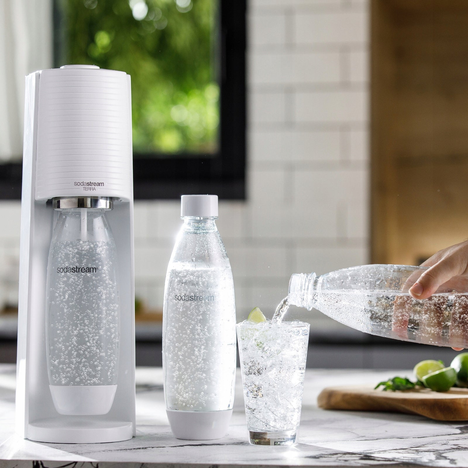 Water bottles SodaStream FUSE 2x1L white for dishwasher Packaging status original