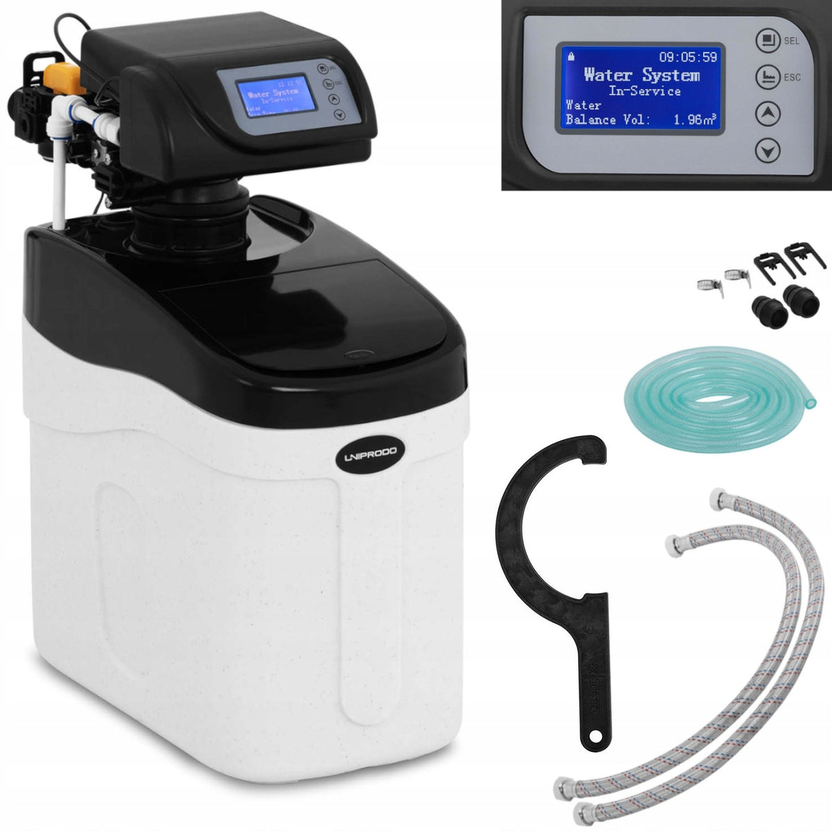 Water descaler softener with automatic valve 5 l 3.3 W LCD