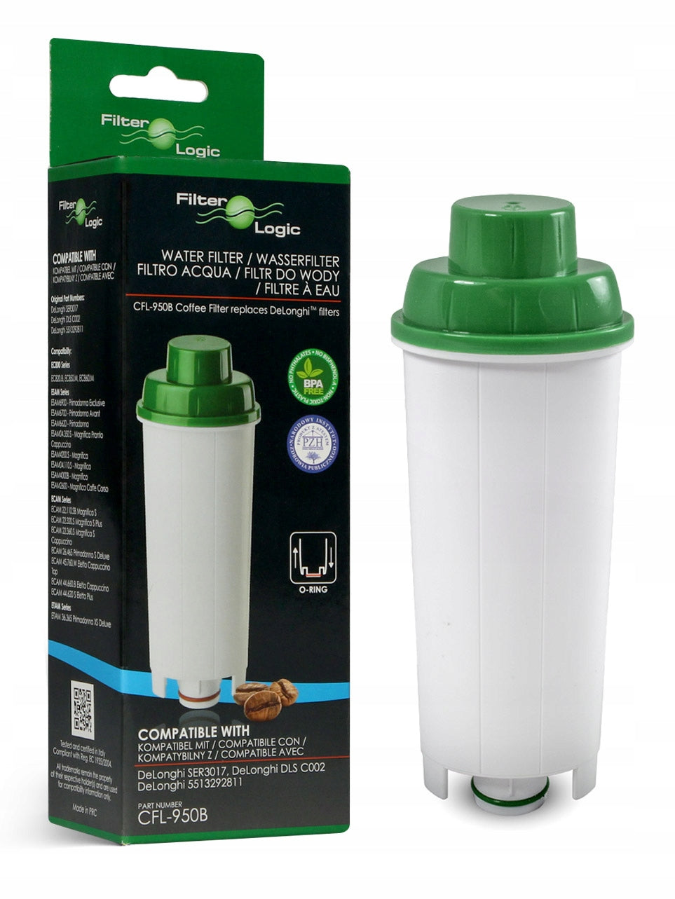 Water filter FilterLogic CFL-950B for DeLonghi DLSC002 SER3017 1 pcs. Brand FilterLogic