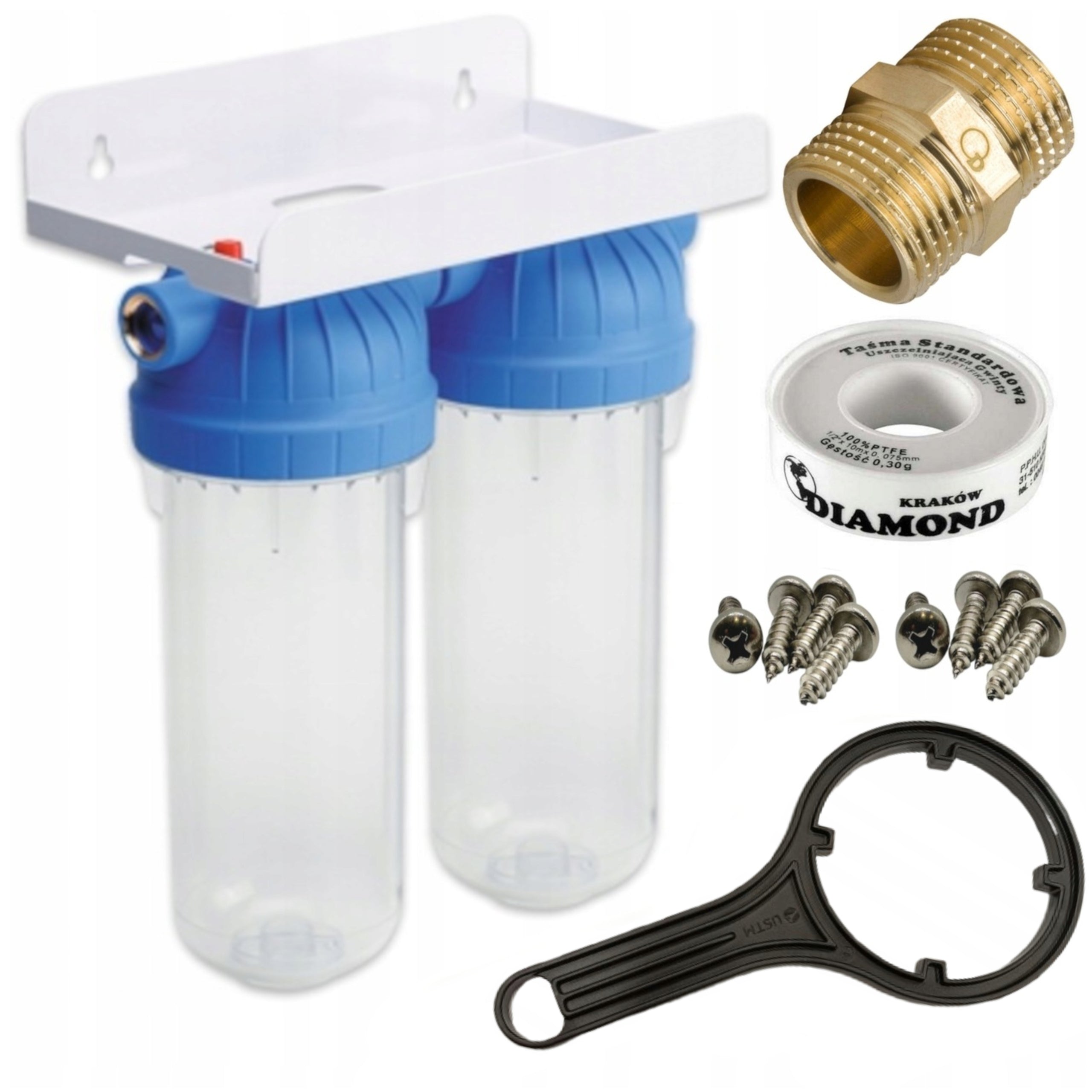 Water filter body 10" Emi connection 3/4" treatment station