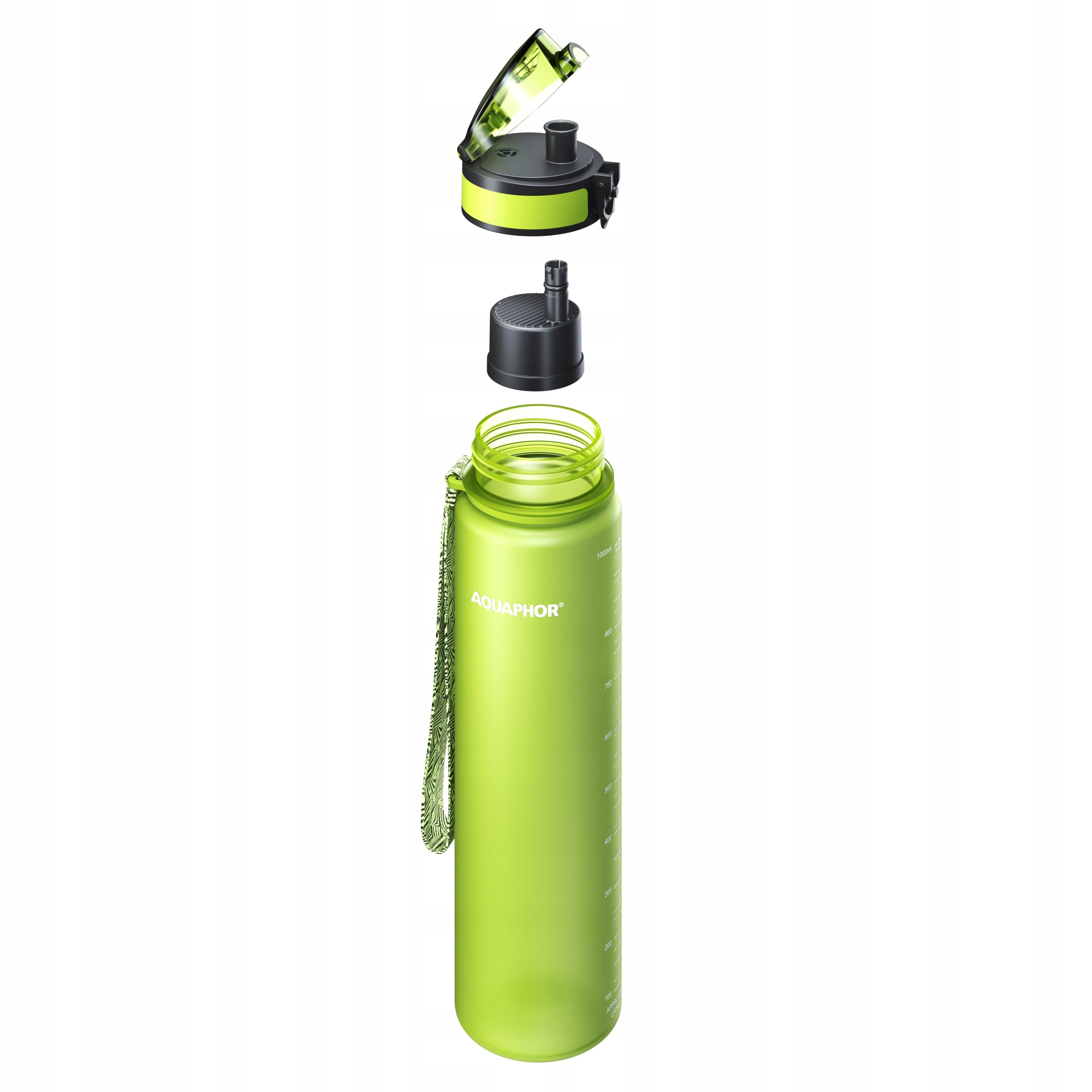 Water filter bottle AQUAPHOR CITY large water bottle + filter 1L green Manufacturer code City 1l
