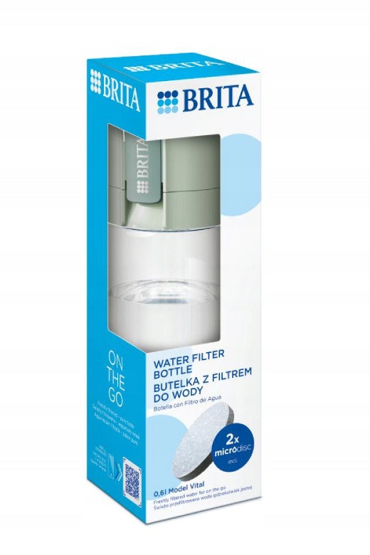Water filter bottle BRITA Vital 0,6l - Pastel green Brand Brita