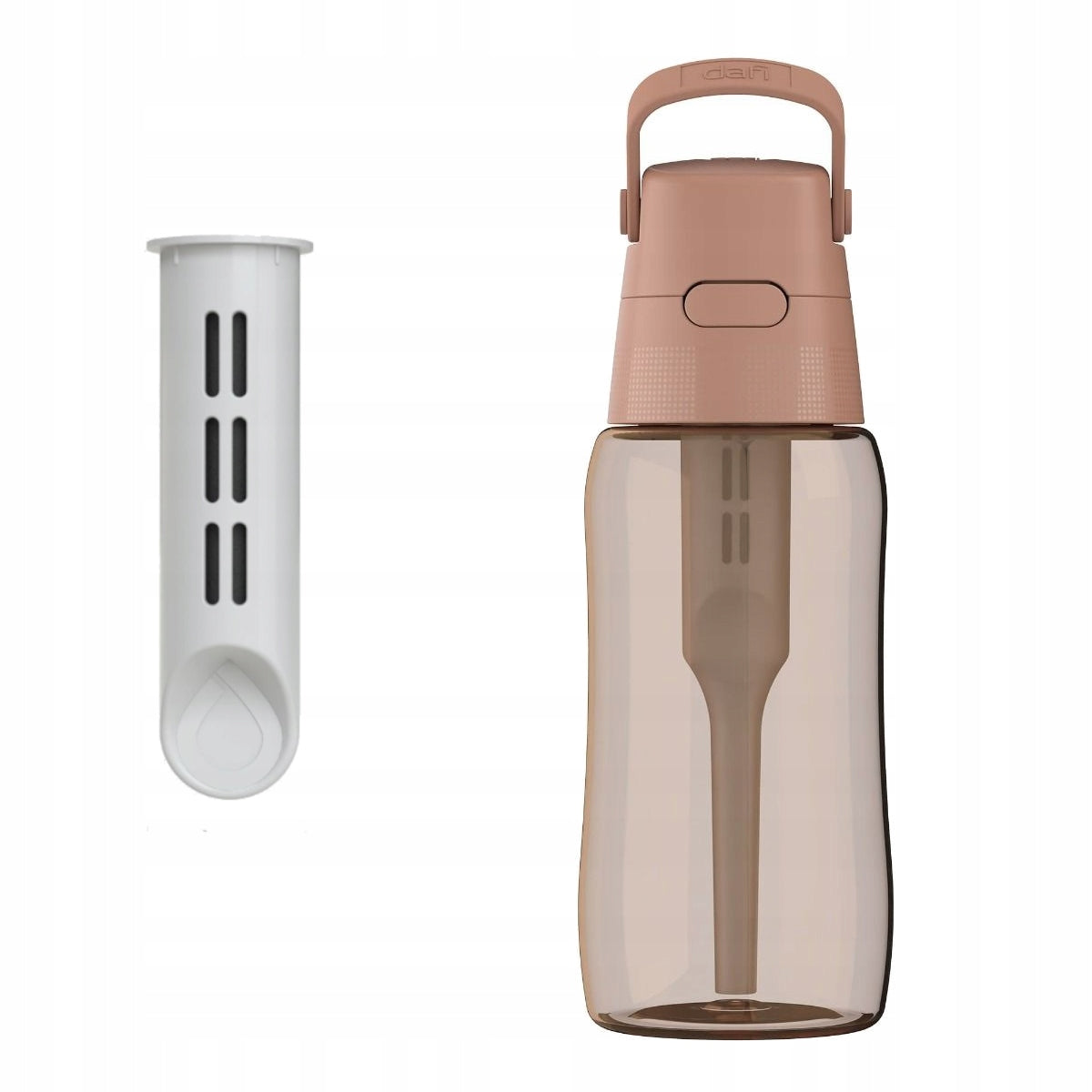 Water filter bottle DAFI SOLID Mocha Cappuccino 0,5l + toothbrush Packaging status original