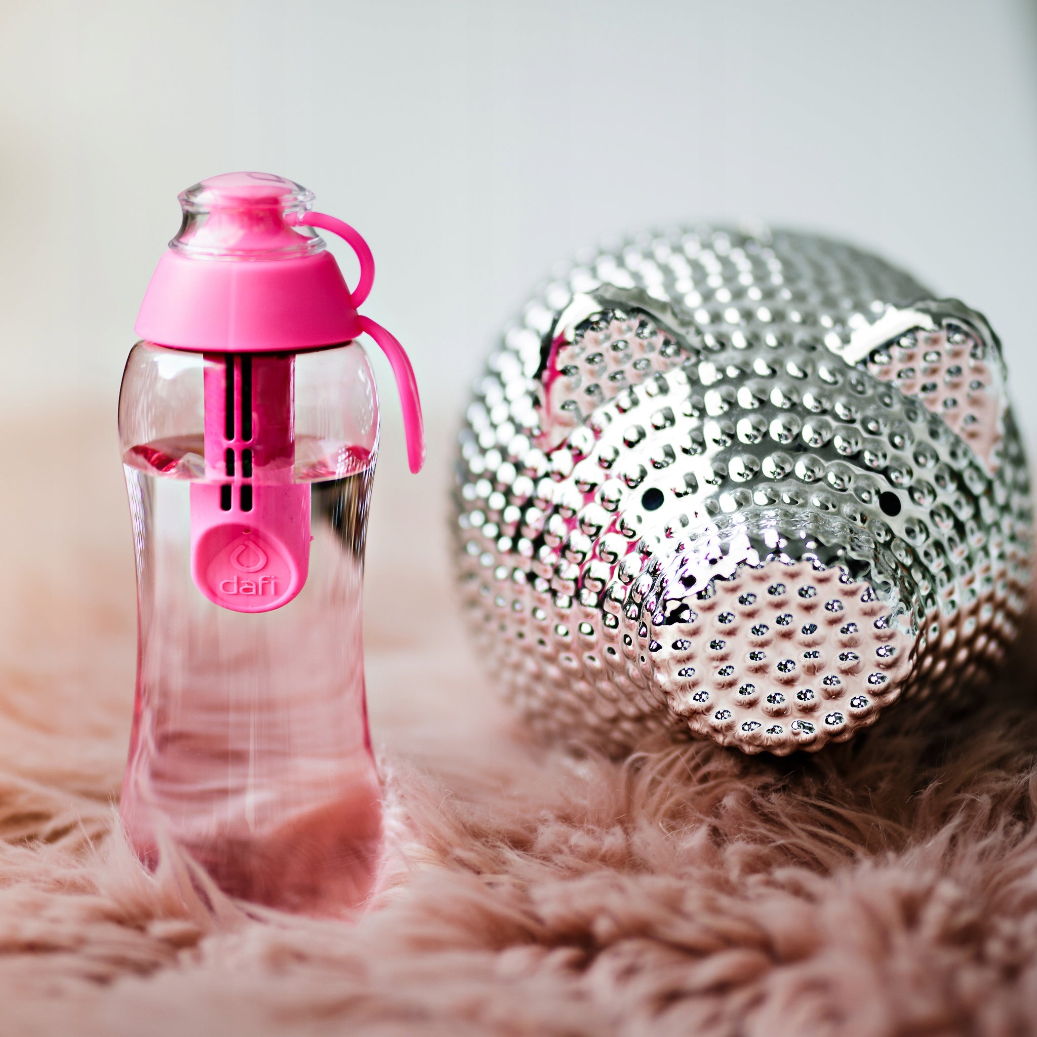 Water filter bottle Dafi 0,7l pink +2 filters Model Soft