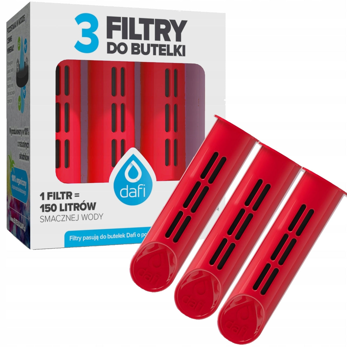 Water filter bottle Dafi Soft FC Barcelona 0,7l + 5x filter Packaging status original