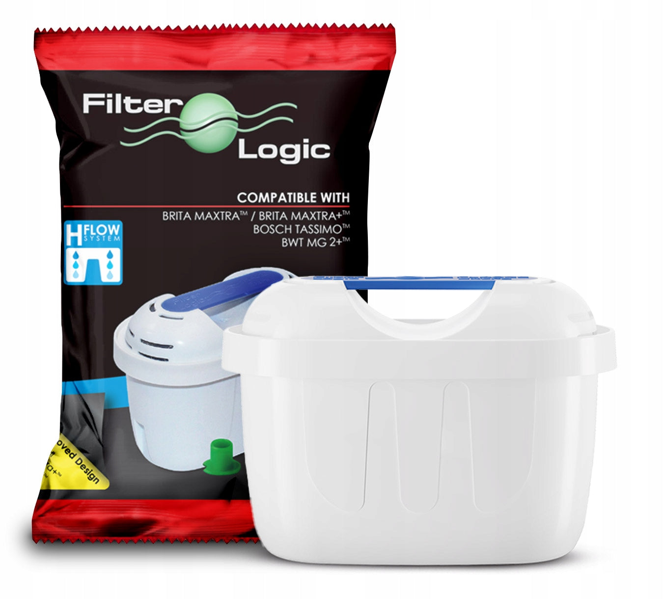 Water filter cartridge FilterLogic FL-402 for Brita, Dafi, Aquaphor 8+2 jug! Packaging status original
