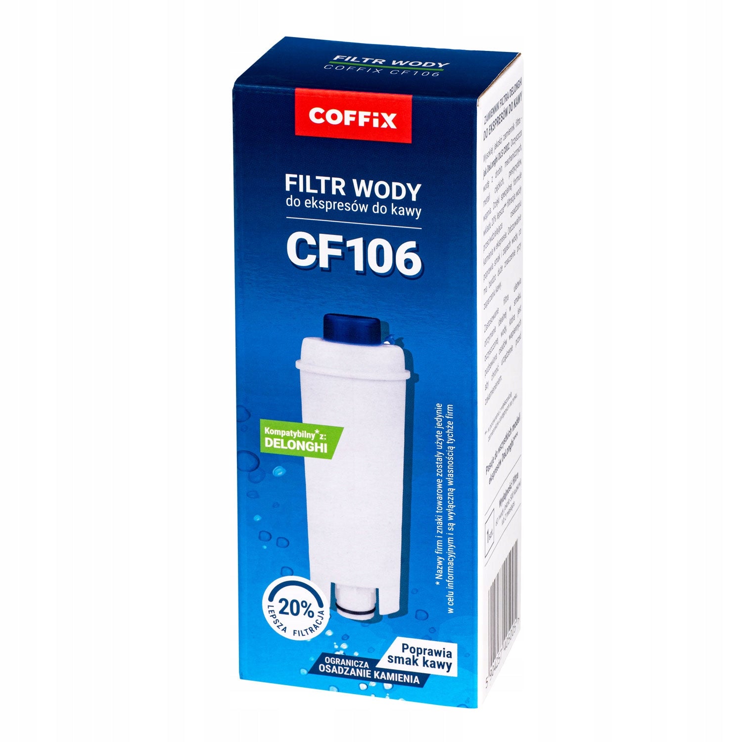 Water filter for Delonghi Coffix CF106 Manufacturer code CF106