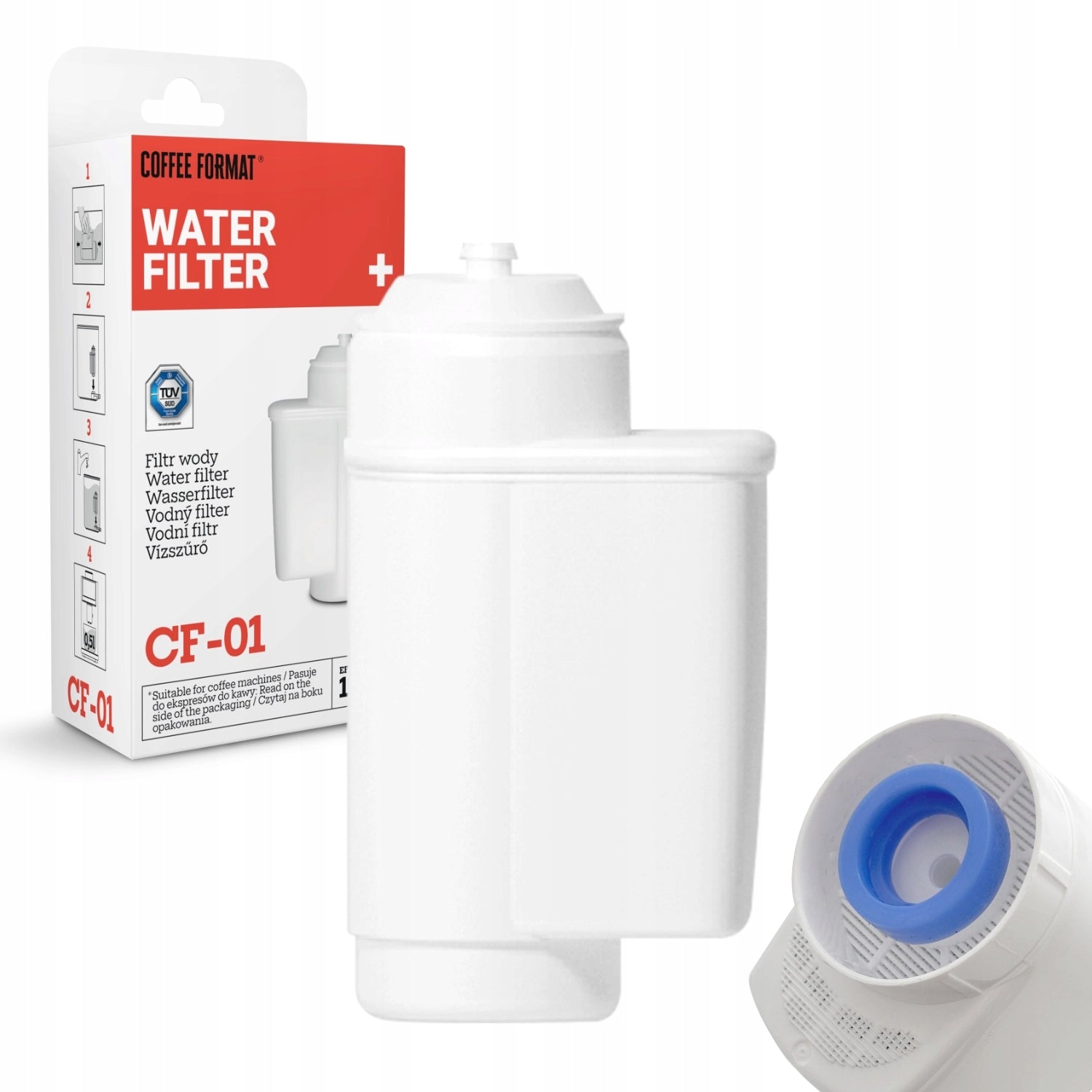 Water filter for espresso machine replacement filters Brita INTENZA Coffee Format CF-01
