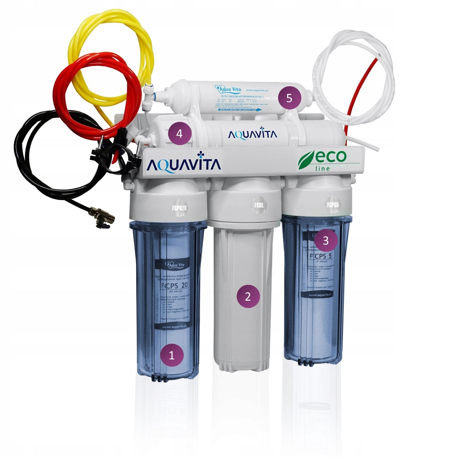 Water filter for kitchen REVERSE OSMOSIS RO5 AQUA VITA membrane RO 100 GPD Brand Aqua Vita