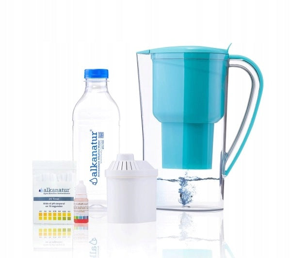 Water filter jug Alkanatur Drops 1,4L Turquoise