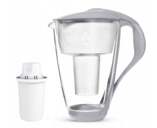Water filter jug DAFI CRYSTAL glass Solid + 1 filter Manufacturer code D.FO.DAFI.SZKLANY.LED.UM.STAL.P-12