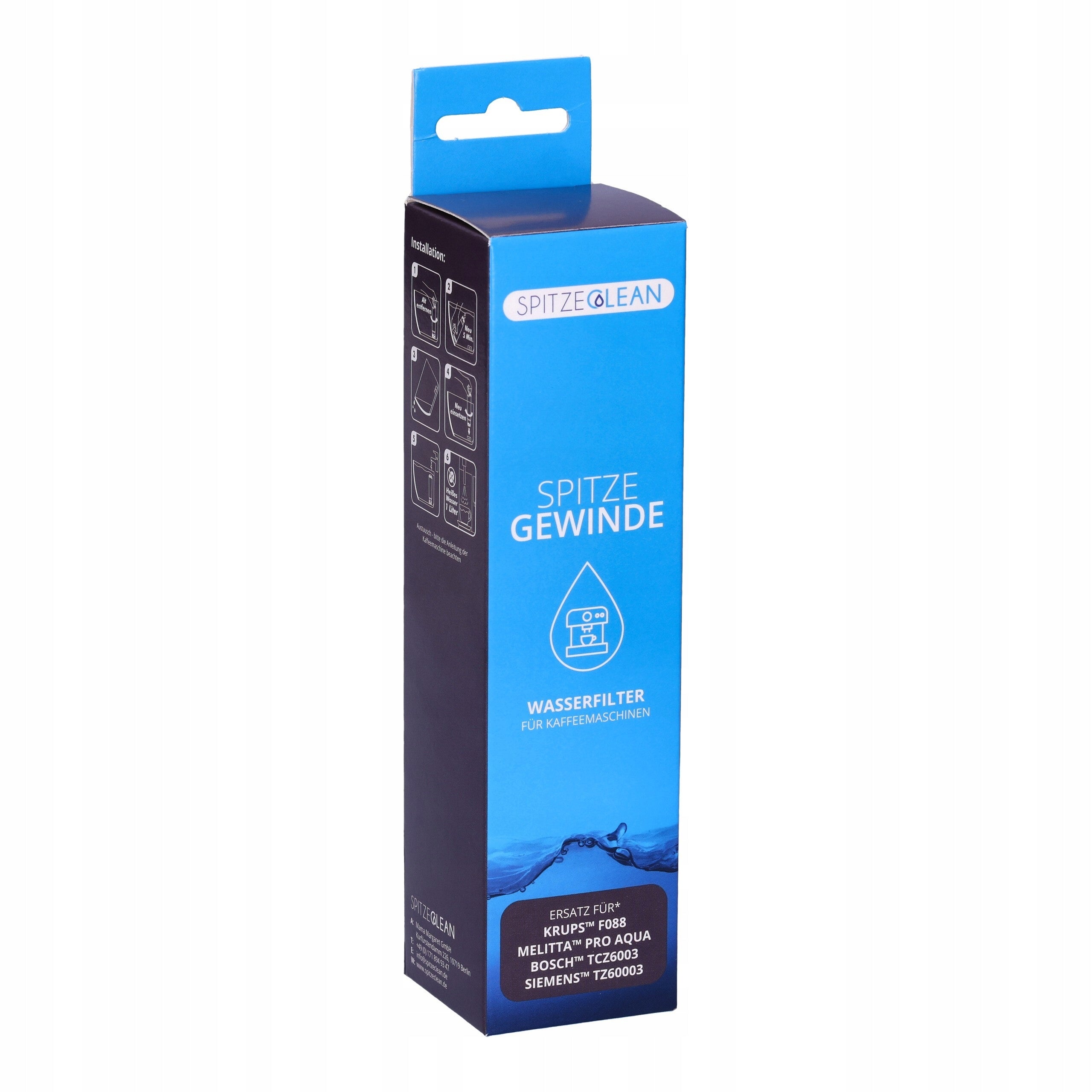 Water filter replacement for Melitta Pro Aqua Bosch TCZ6 Siemens TZ6 Manufacturer code zamiennik do ekspresu Melitta