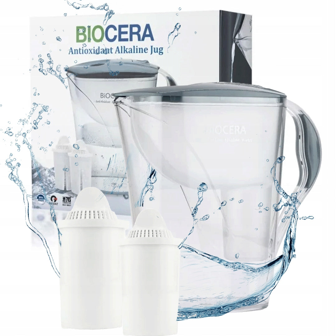 Water filter with ionization BIOCERA 3,2L ALKALINE WATER + HYDROGEN + book