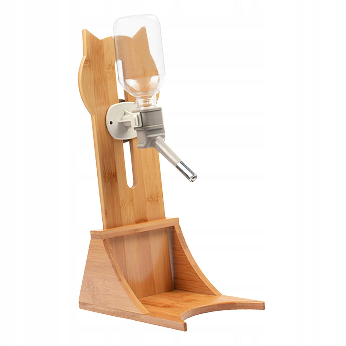 Water for Pets with Stands, Hanging Potions, Height Adjustable, Gray Bottle