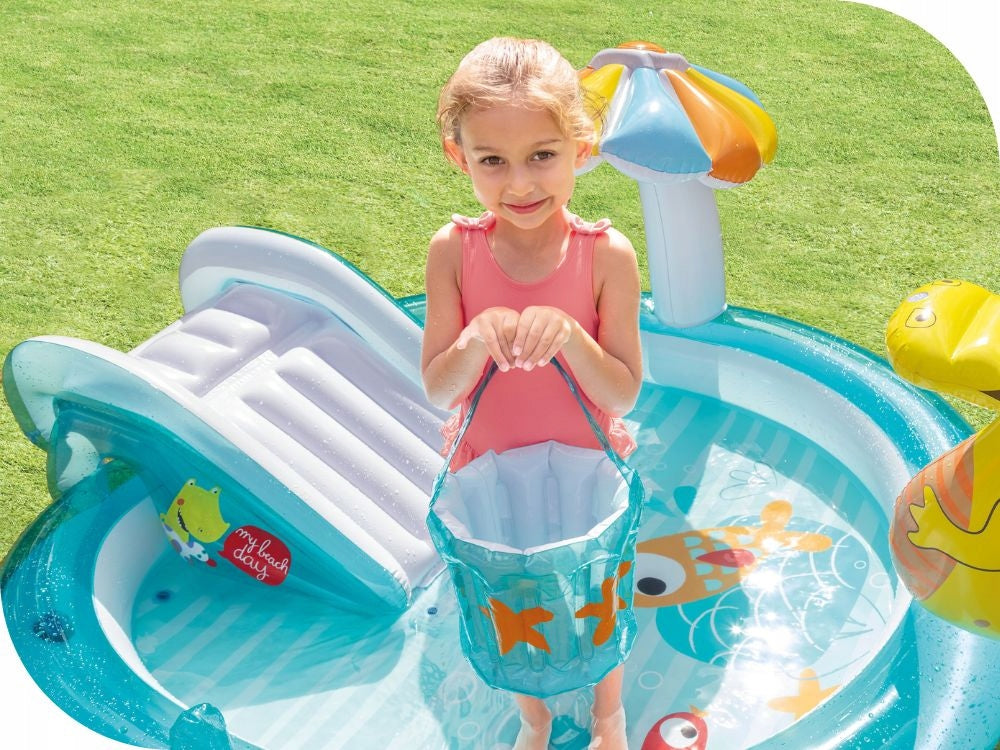Water playground ALLIGATOR Swimming pool Intex 57165 Inflatable Slide MODEL 2026 Height 89 cm