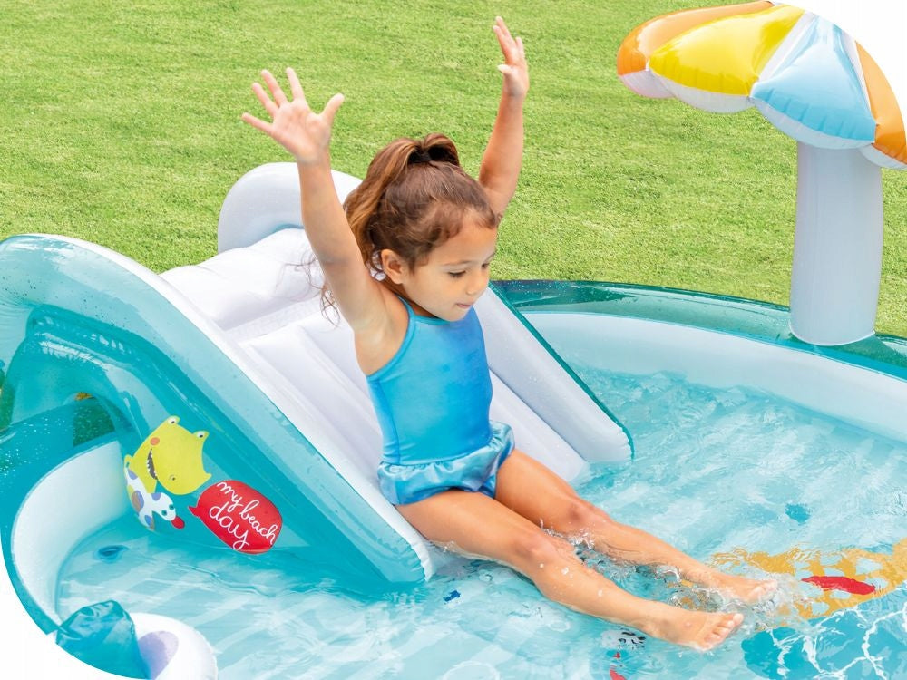 Water playground ALLIGATOR Swimming pool Intex 57165 Inflatable Slide MODEL 2026 Volume 180 l