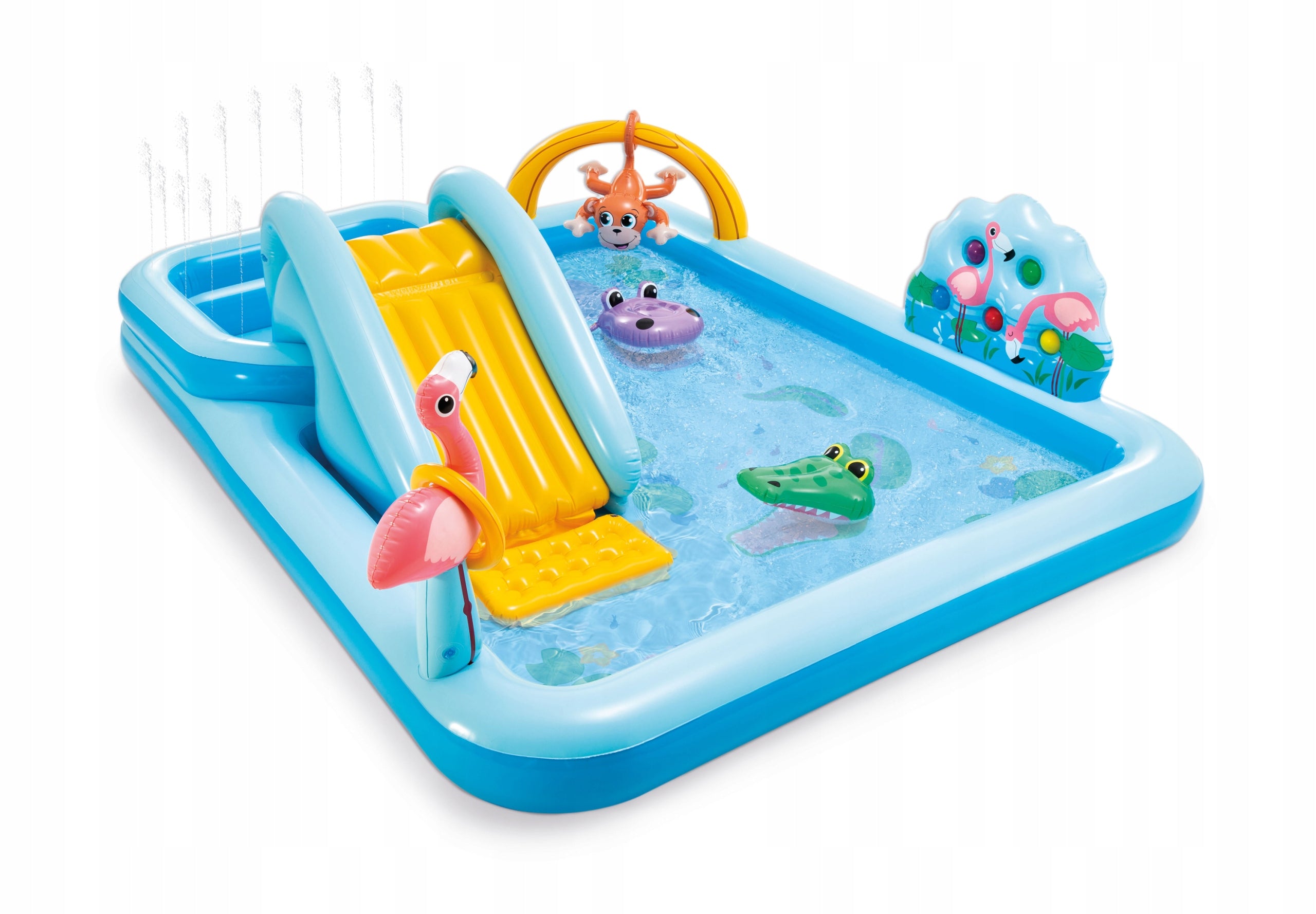 Water playground pool jungle slide Intex 57161 fountain ball