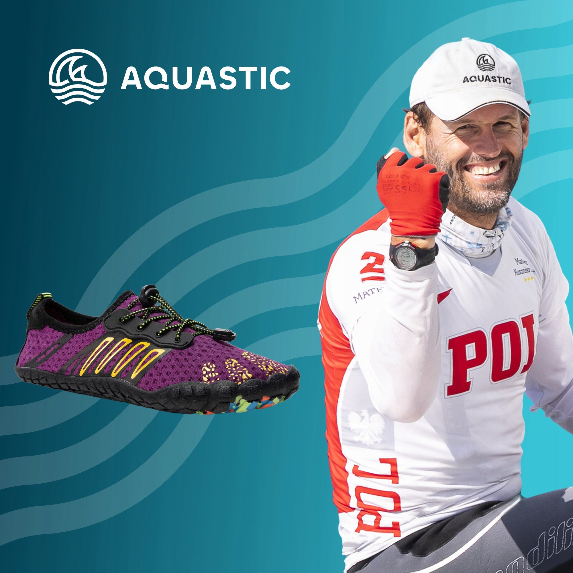 Water shoes AQUASTIC Aqua WS120 purple 38 FOR BEACH ECHINACEA Manufacturer code Aqua WS120