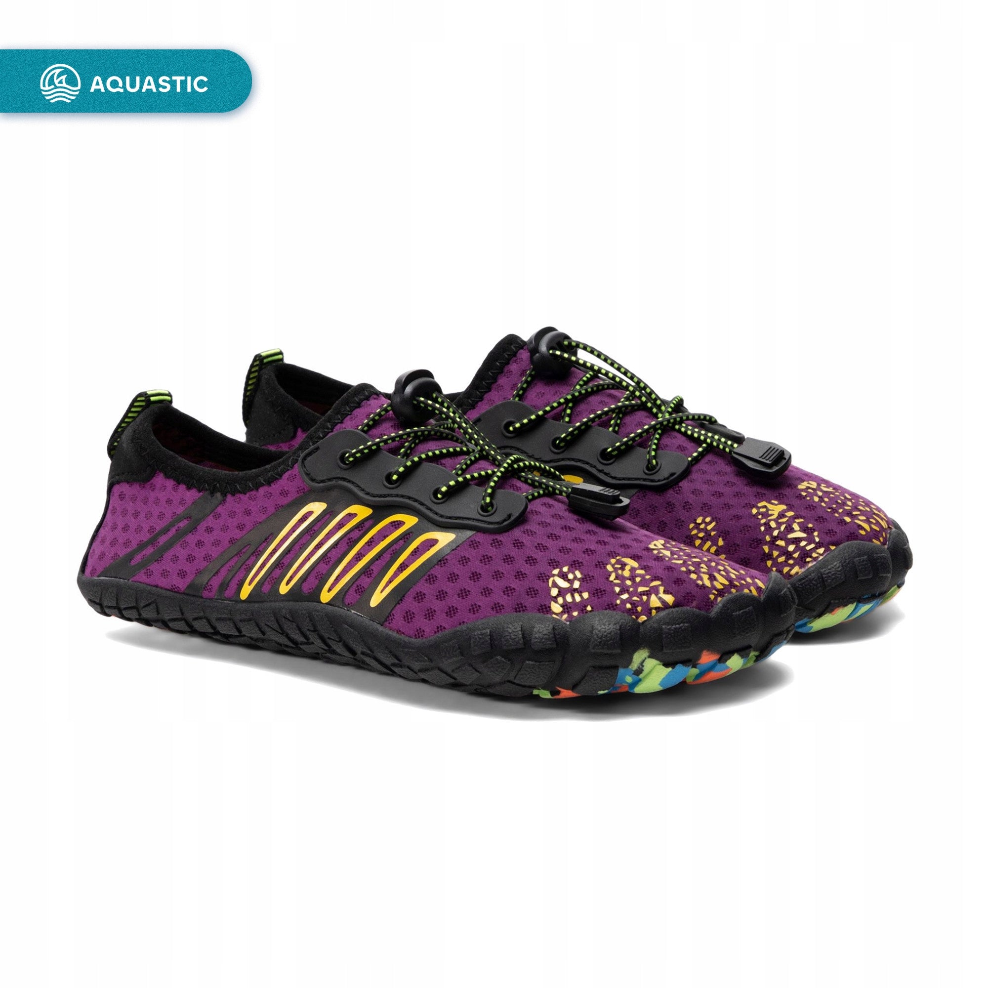 Water shoes AQUASTIC Aqua WS120 purple 39 FOR BEACH ECHINACEA Kind shoes