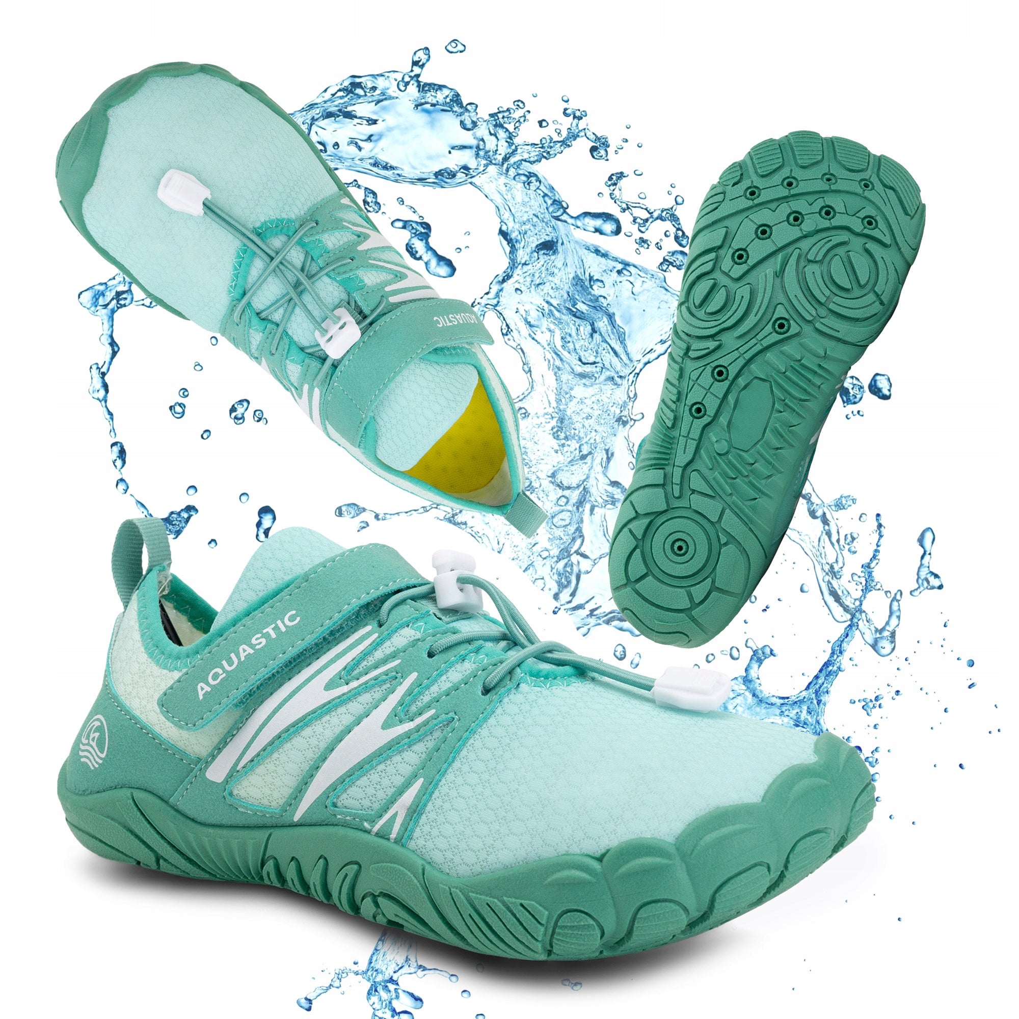 Water shoes AQUASTIC Mayor turquoise FOR STONES ECHINACEA BEACH LIGHT 42