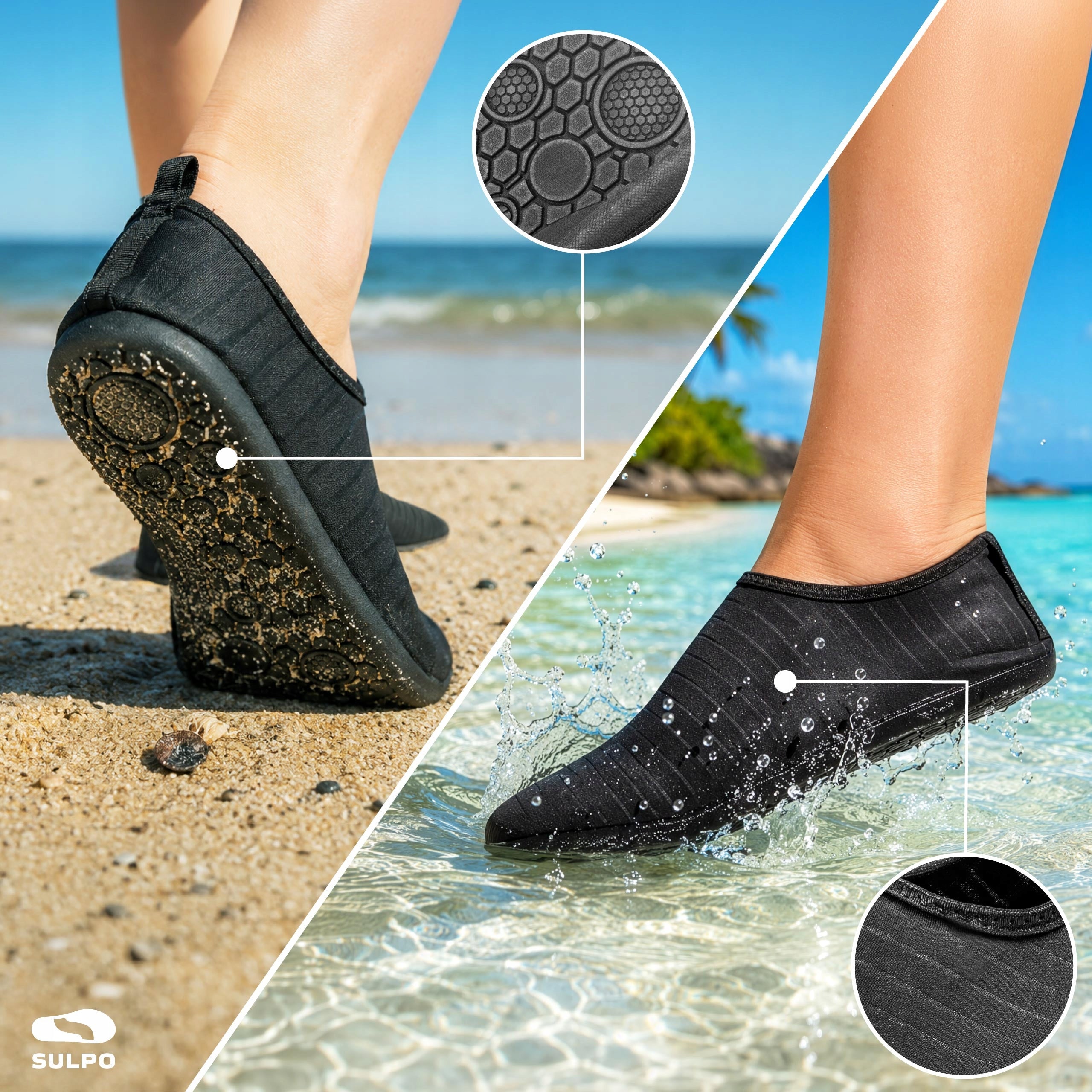 Water shoes aqua shoes for SUP kayak pool beach sea 42/43 Brand no brand