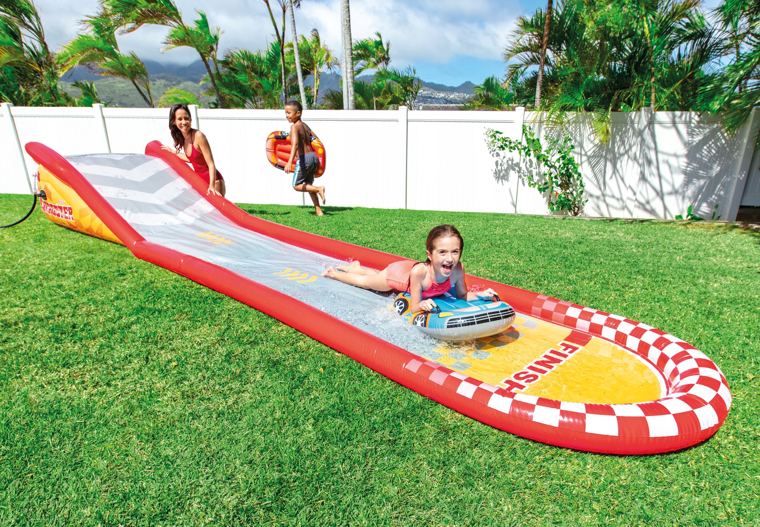 Water slide Intex slide 561 cm multicolored with surfboards Character/Title none
