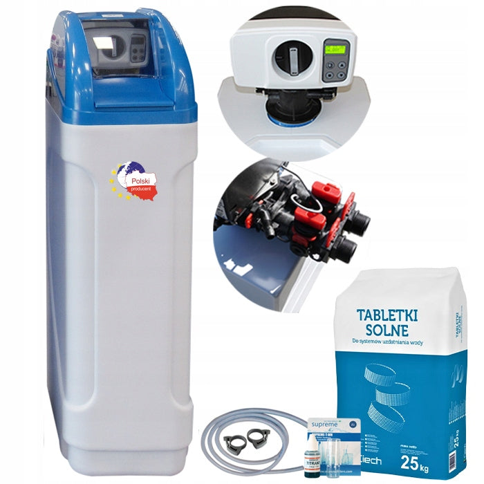 Water softener, HYDROLIFE ECO 20L, salt, test, menu PL, by-pass, mixing. Packaging status original
