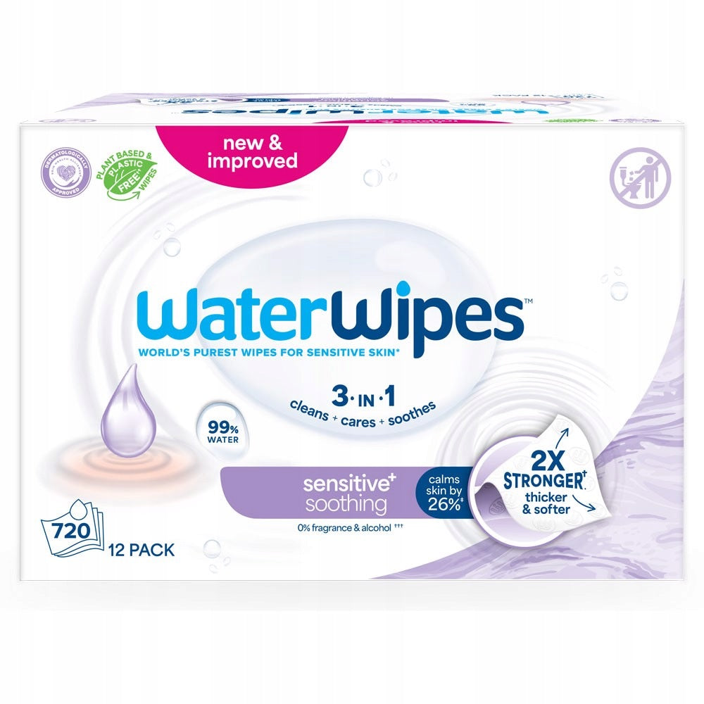 WaterWipes Wet wipes 12x60 (720pcs) soothing with lavender