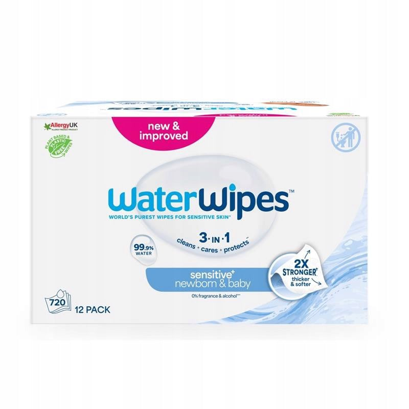 WaterWipes Wet wipes BIO 12x60pcs 99,9% water gentle set
