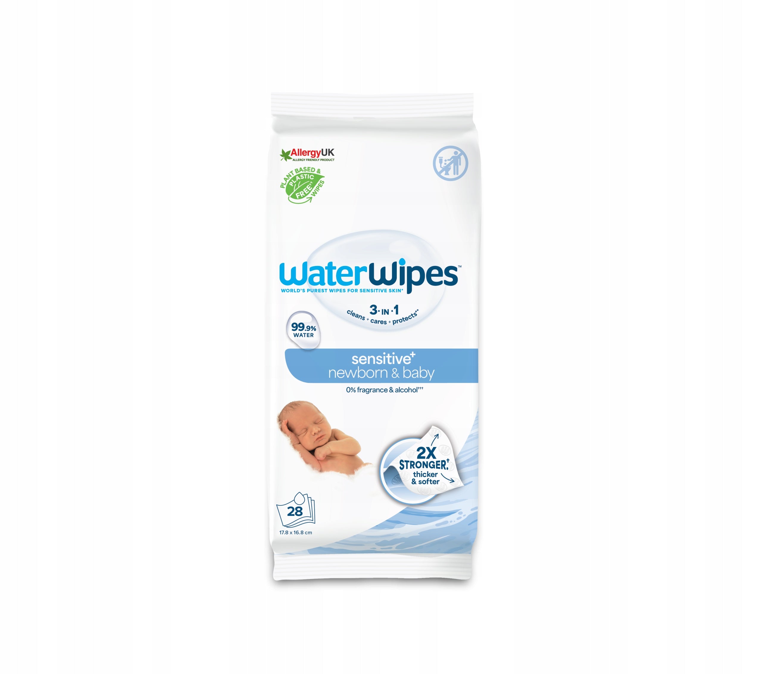 WaterWipes Wet wipes Newborn 4x28 99,9% WATER BIO FOR CHILDREN Packaging status original
