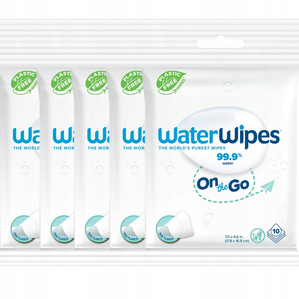 WaterWipes Wet wipes ON THE GO 5X10 pieces 99,9% water BIO