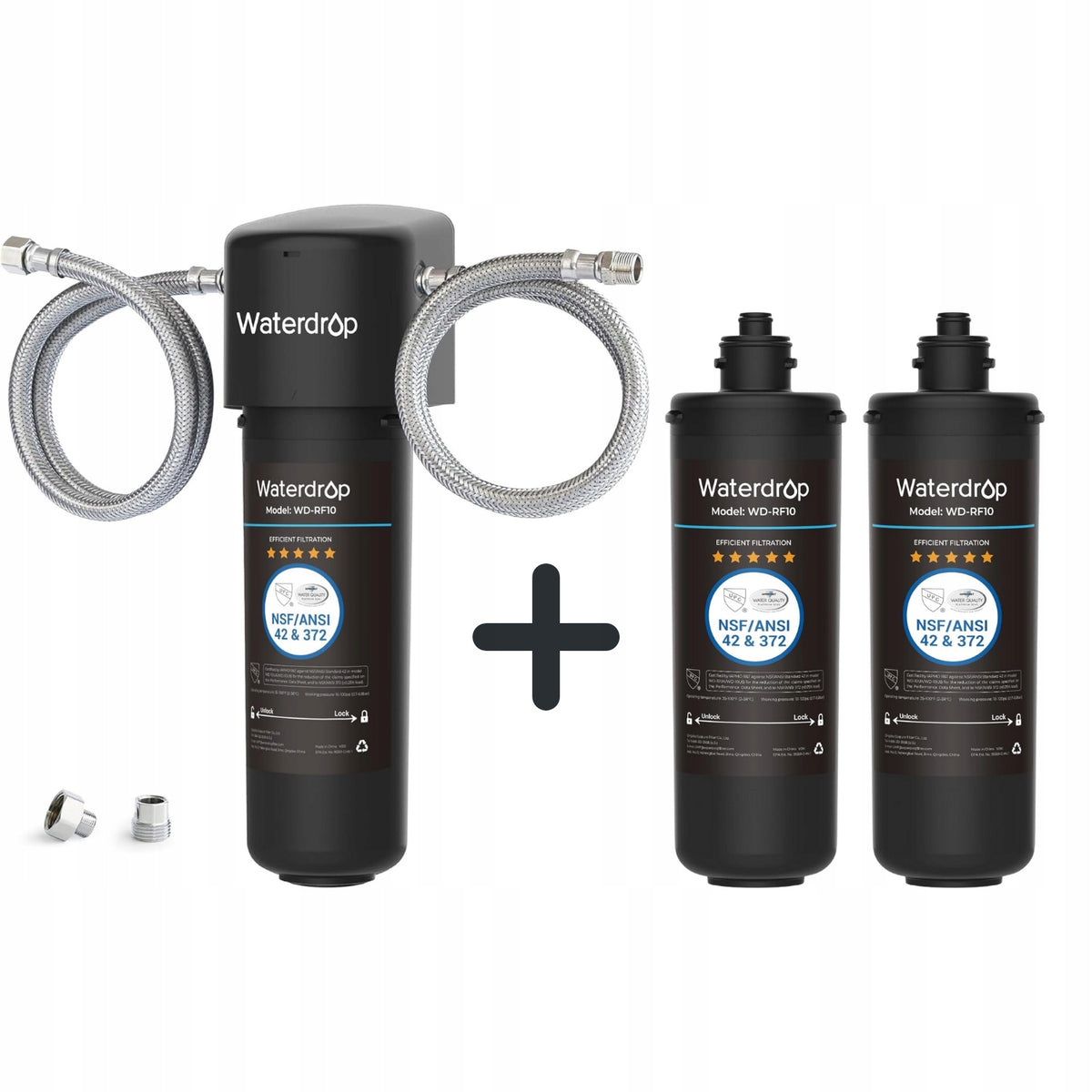 Waterdrop 10UA Under-Sink Water Filter System With 2 Filters