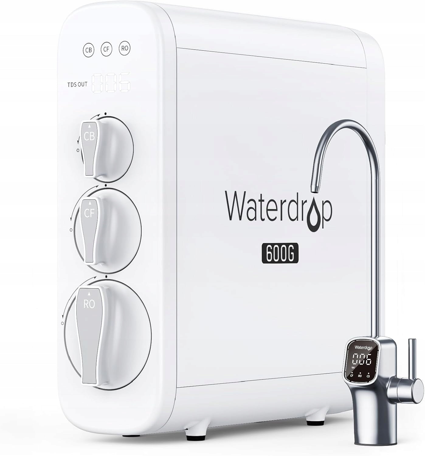 Waterdrop G3P600 undercounter tankless RO reverse osmosis water filter