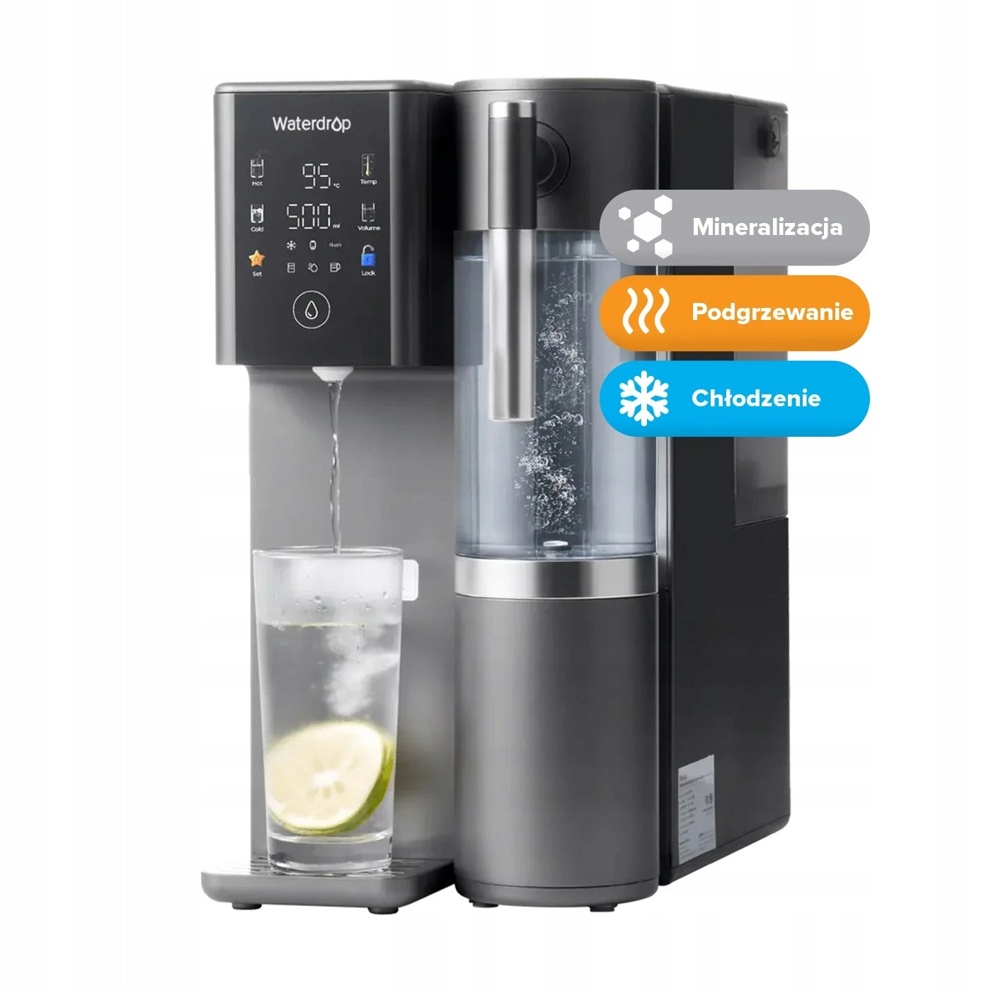Waterdrop WD-A2G reverse osmosis (RO),UV, cold, heat and remineralization