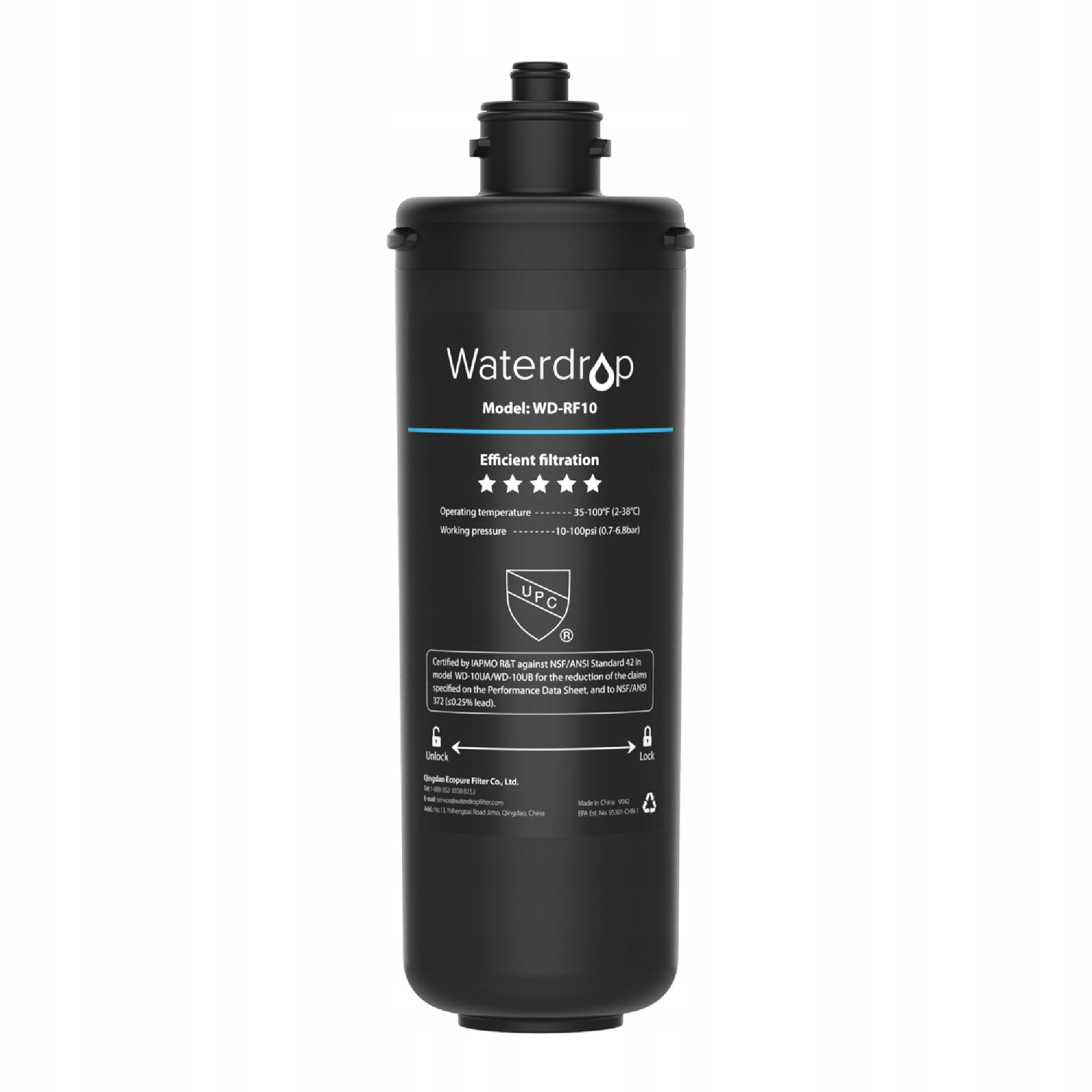 Waterdrop WD-RF10 Filter Replacement for 10UA 10UB Under Sink Water Filter