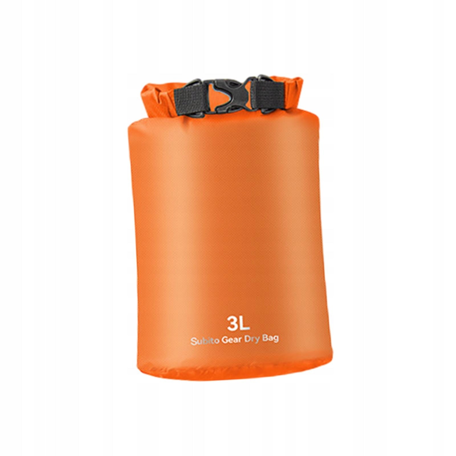 Waterproof Bag Roll up Top Leakproof 3L Orange Model Wodoodporna torba pływająca na kajaki